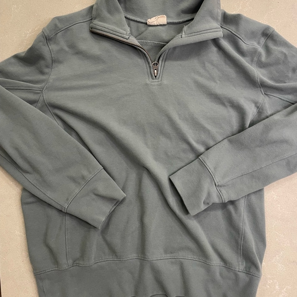 Pact Women's Turquoise Pullover Quarter Zip
